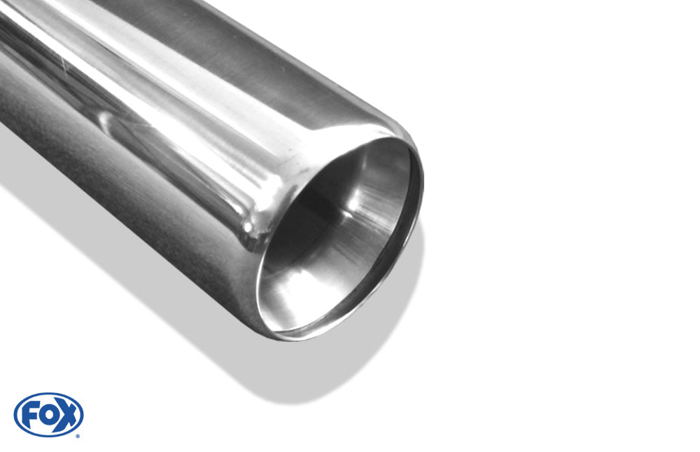 FOX Anschweißendrohr Typ 63 80 mm / Länge: 300 mm - rund / angerollt / mit Absorber Im Angebot Outlet